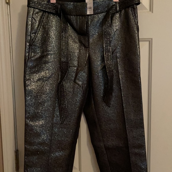 NWT Loft sparkling silver pants. - Picture 2 of 4